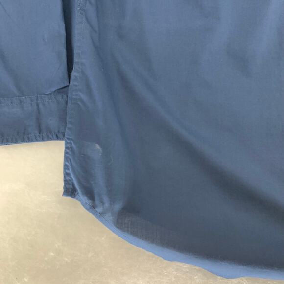 Columbia Navy Blue Long Sleeve Mens Casual Long Sleeve Shirt Size L - Picture 14 of 15